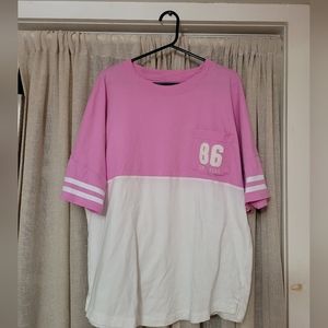 VS PINK JERSEY STYLE 3/4 SLEEVE TSHIRT, SIZE L